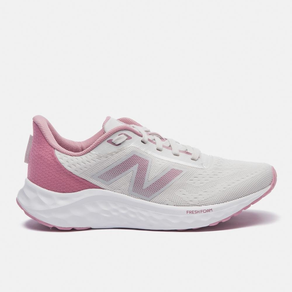 Tênis New Balance Fresh Foam Arishiv4 Feminino Branco/Rosa 1