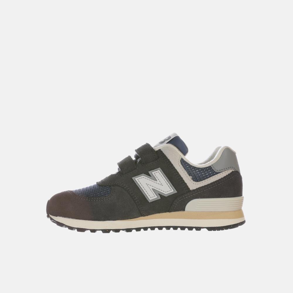 Tênis New Balance 574 Velcro Infantil Cinza 2