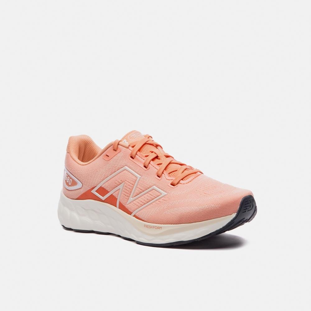 Tênis New Balance Fresh Foam 680v8 Feminino Laranja 4