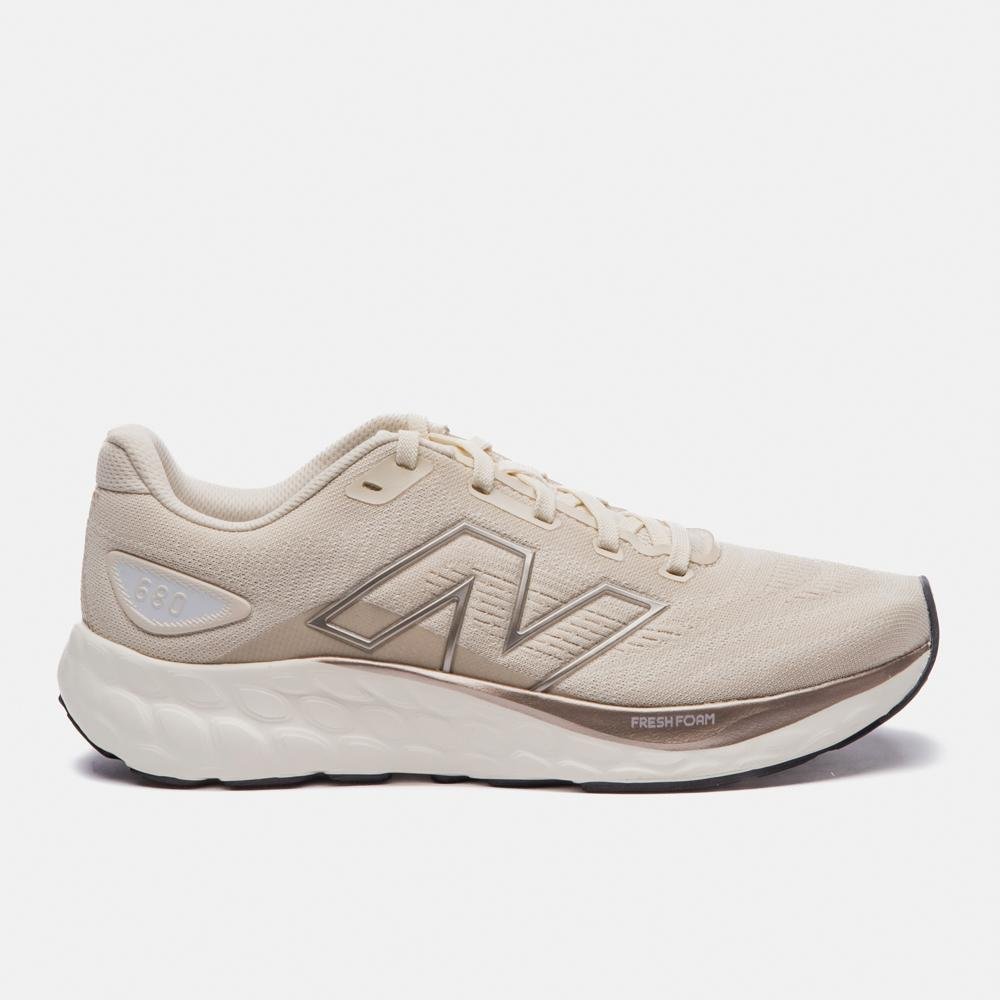 Tênis New Balance Fresh Foam 680v8 Feminino Bege 1