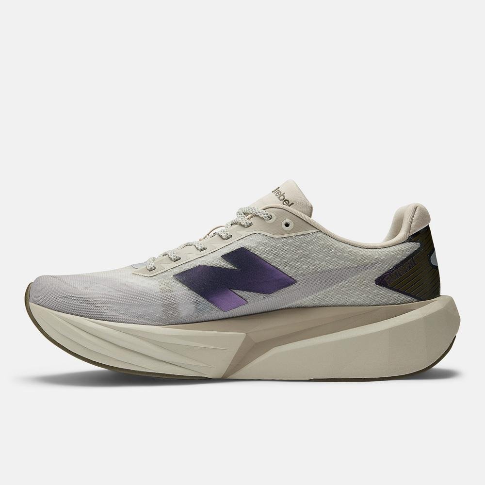 Tênis New Balance Fuelcell Rebel V5 Masculino Bege/Cinza 2