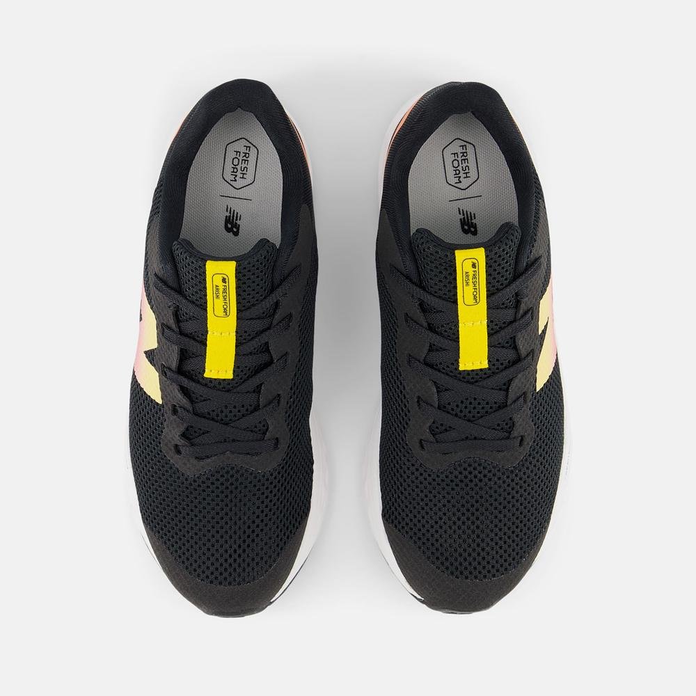 Tênis New Balance Fresh Foam Arishi V4 Juvenil Preto/Laranja 3