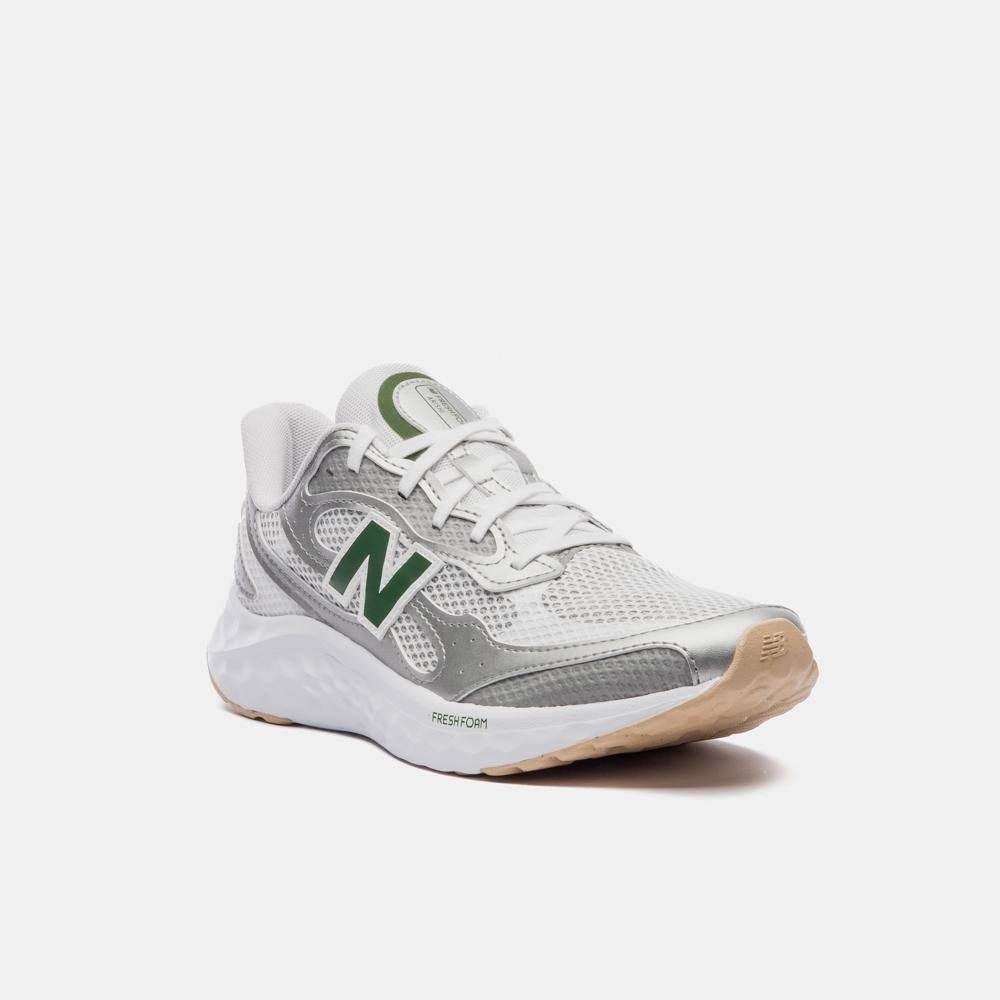 Tênis New Balance Fresh Foam Arishiv4 Masculino Branco/Cinza 4