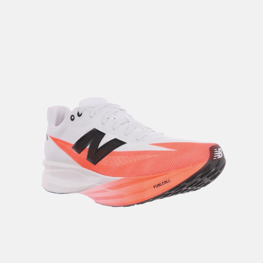 Tênis New Balance Fuelcell Supercomp Elite V5 Masculino Branco/Laranja 4