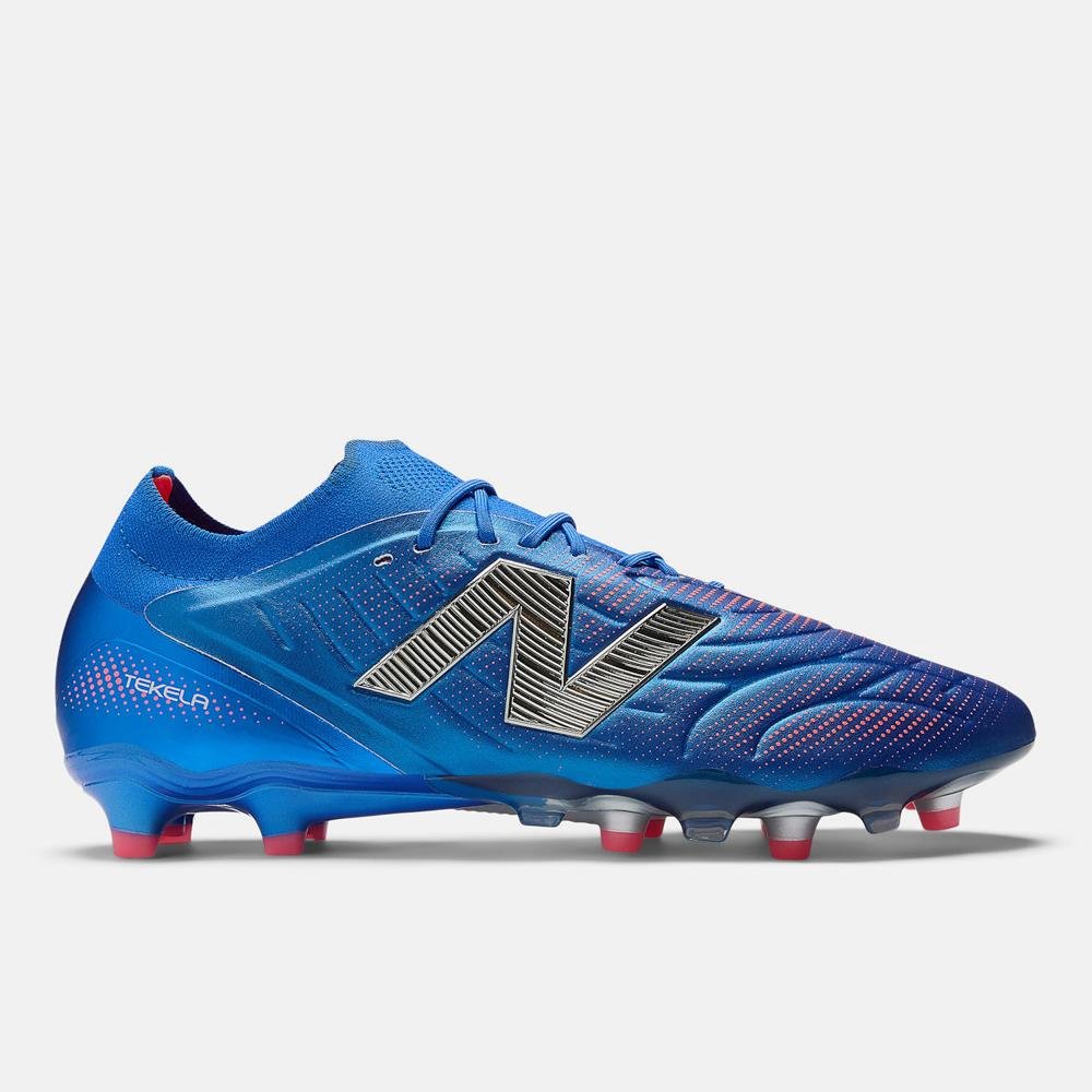 Chuteira Campo New Balance Tekela Elite Low Laced Fg V5 Unisex Azul