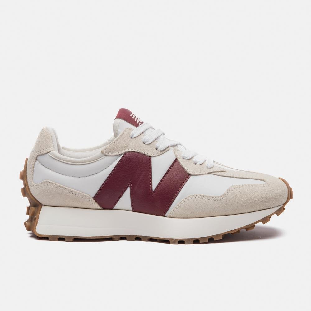 Tênis New Balance 327v1 Feminino Off White/Vinho