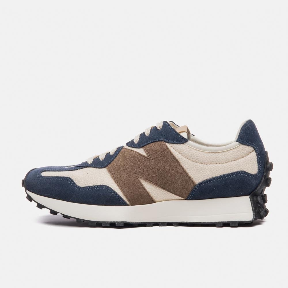 Tênis New Balance 327v1 Unisex Bege/Azul Marinho 7
