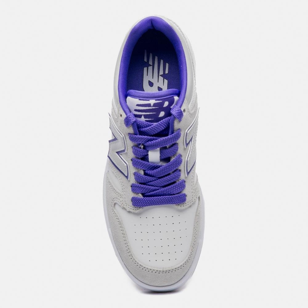 Tênis New Balance 480 Low Unisex Cinza/Lilás 3