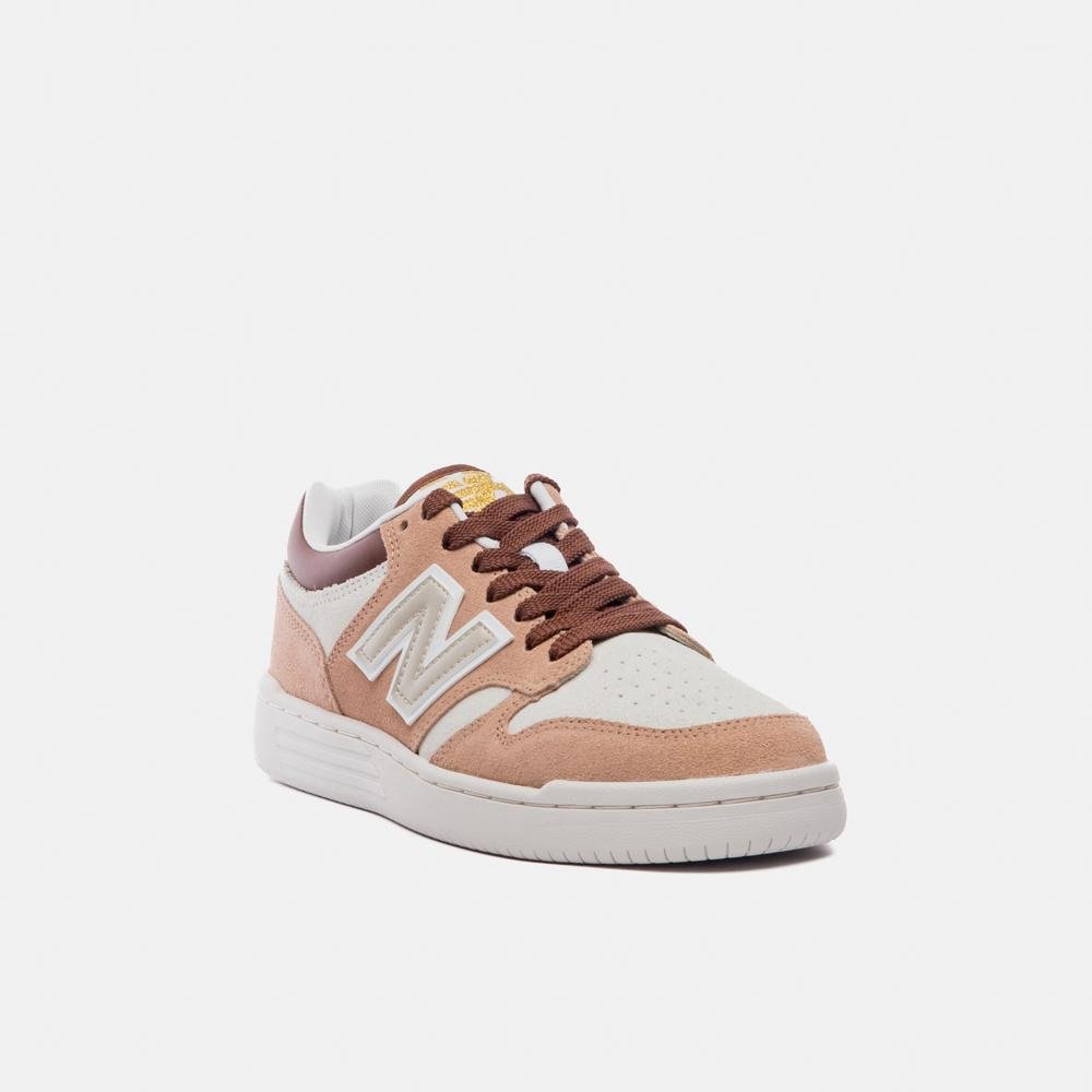 Tênis New Balance 480 Low Unisex Bege/Marrom 4