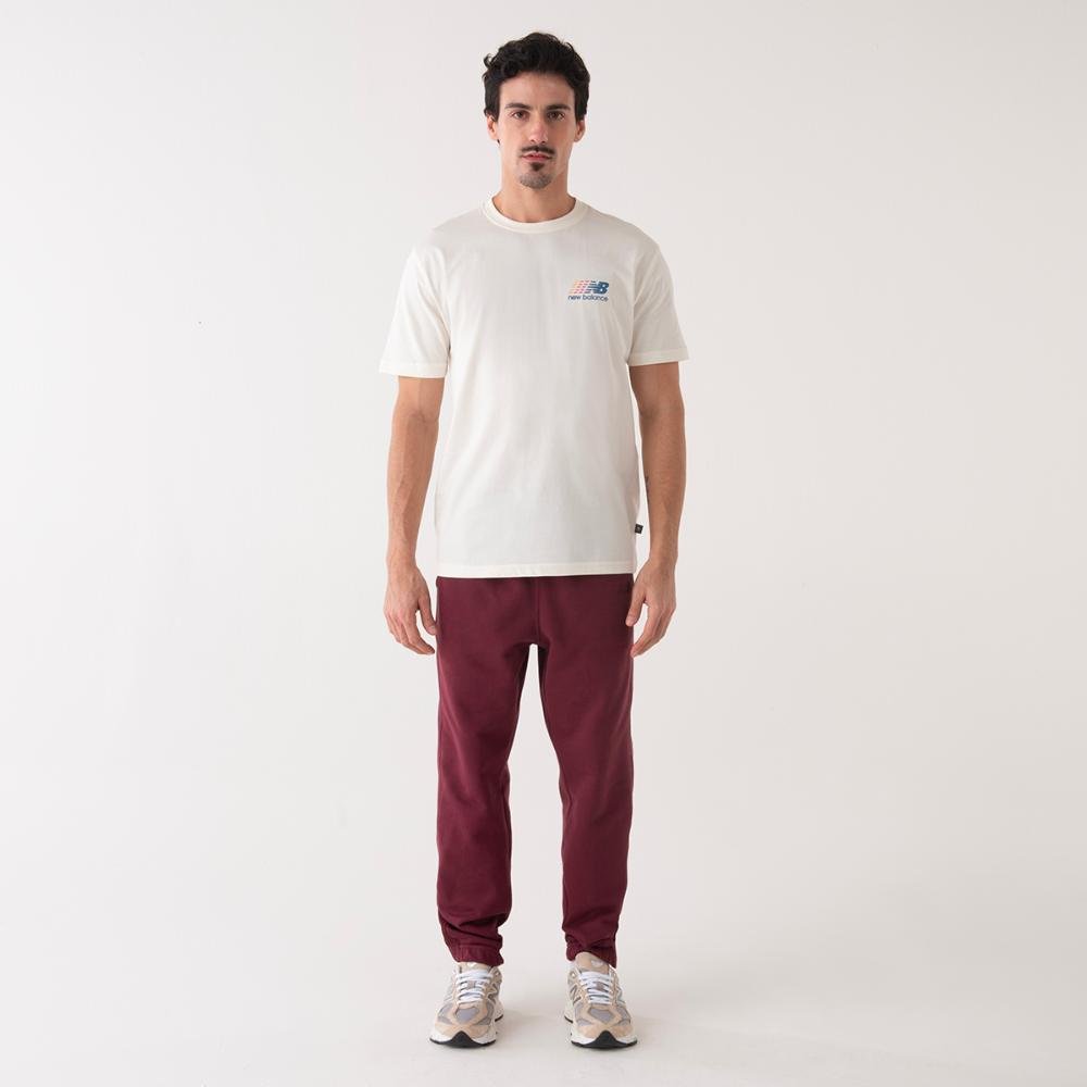Calça Athletics Small Logo Masculina Bordô 5