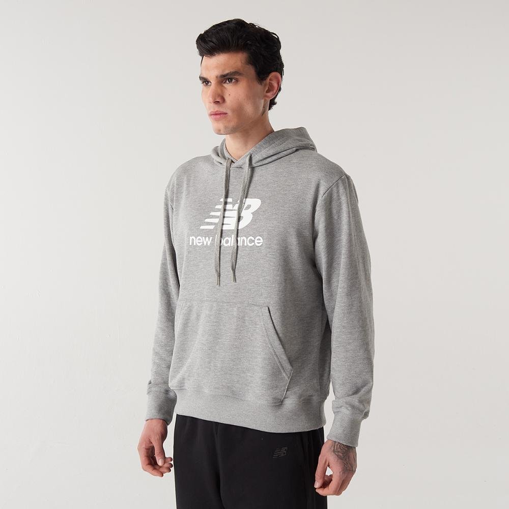 Casaco Com Capuz Essentials Basic Masculino Cinza 3
