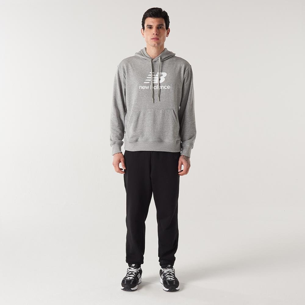 Casaco Com Capuz Essentials Basic Masculino Cinza 5