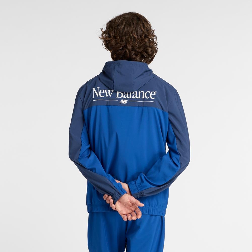 Jaqueta Reimagined Woven Graphic Masculina Azul 3
