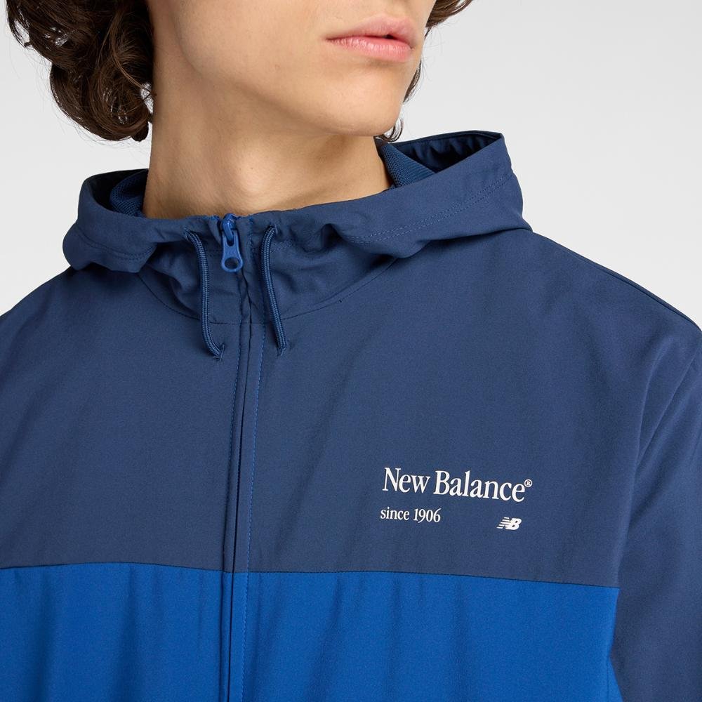 Jaqueta Reimagined Woven Graphic Masculina Azul 4