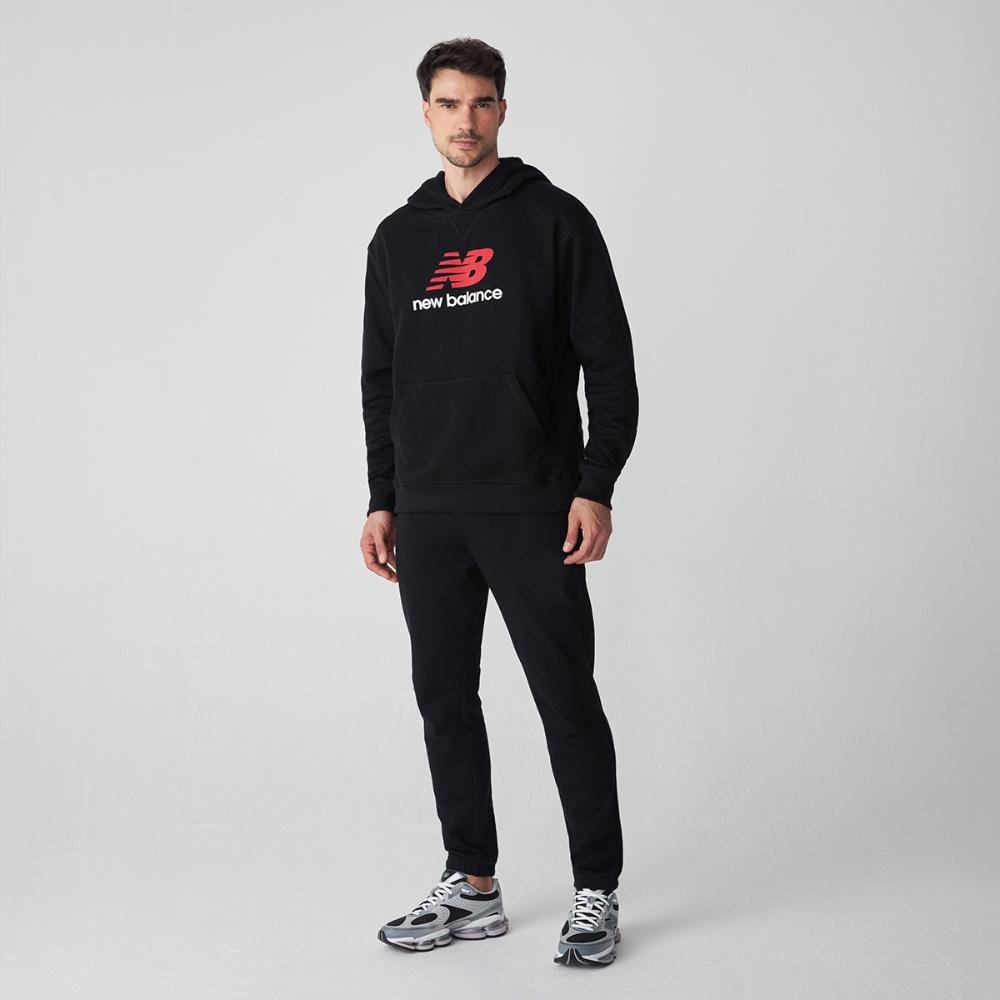 Casaco Com Capuz Athletics Logo Masculino Preto 3