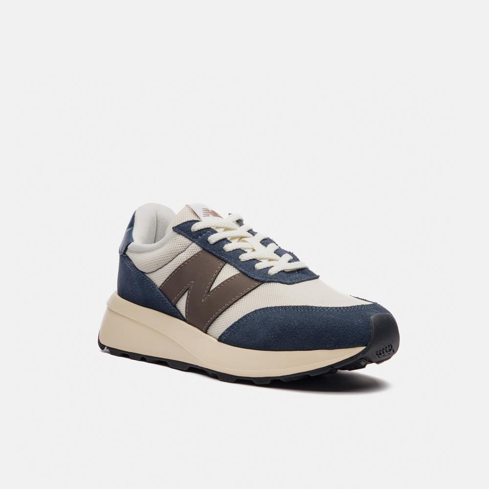 Tênis New Balance 370v1 Unisex Bege/Azul 4