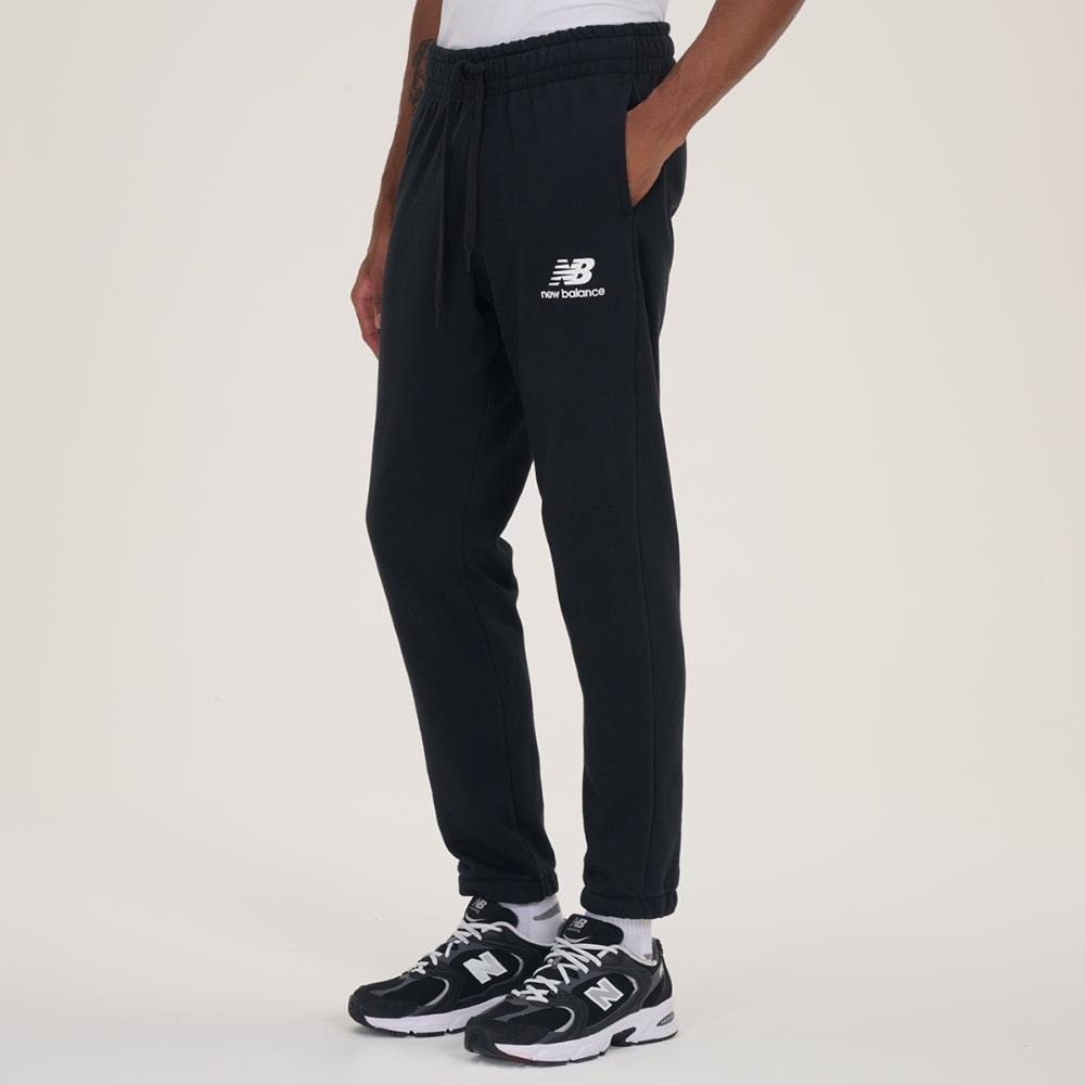 Calça Essentials Basic Sem Felpa Masculina Preto 2