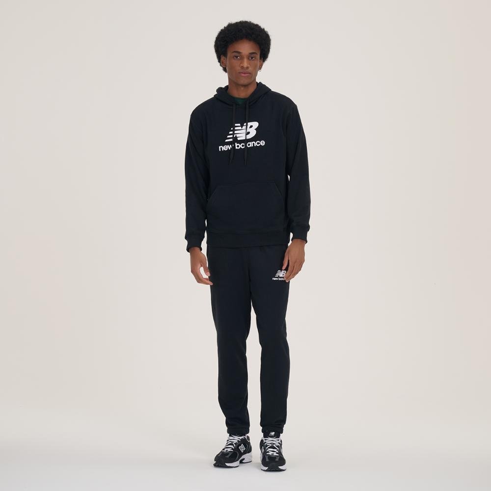 Calça Essentials Basic Sem Felpa Masculina Preto 5