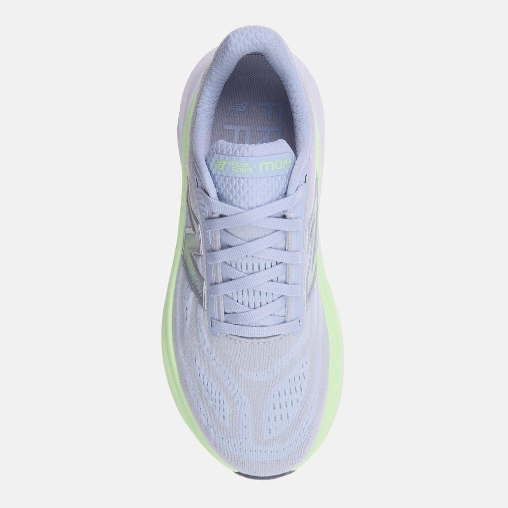 Tênis New Balance Fresh Foam X More V6 Feminino Branco/Azul 3