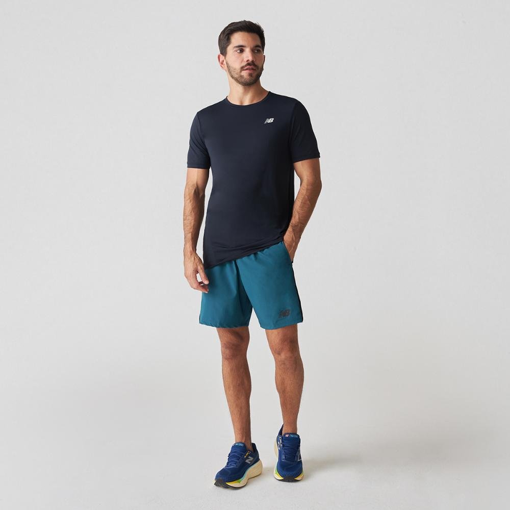 Bermuda Tenacity Logo 7" Masculina Azul 3
