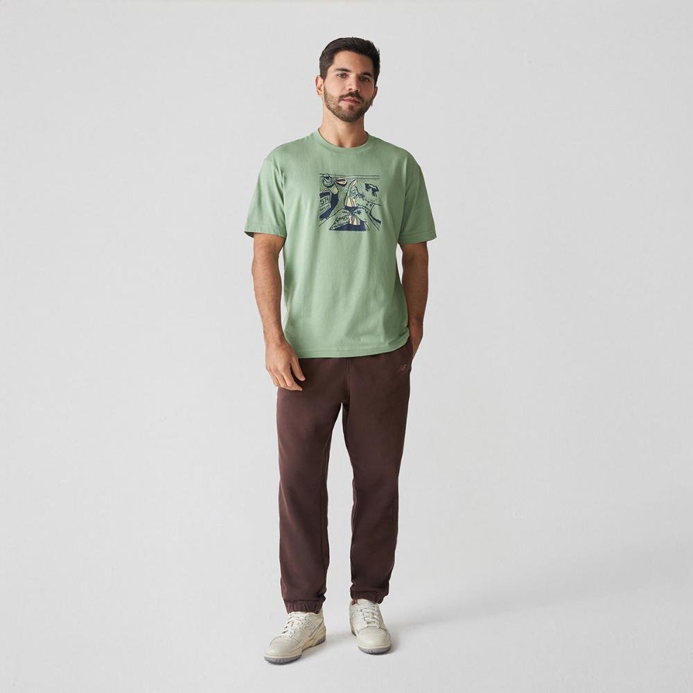 Calça Athletics Small Logo Masculina Marrom 2