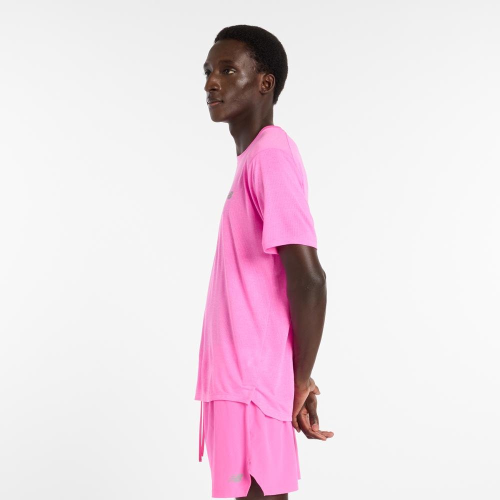 Camisa Atlhetics Run Masculina Rosa 2