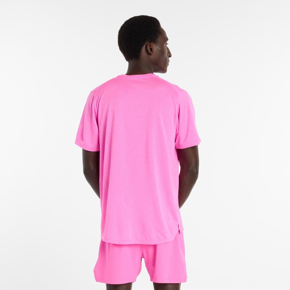 Camisa Atlhetics Run Masculina Rosa 3