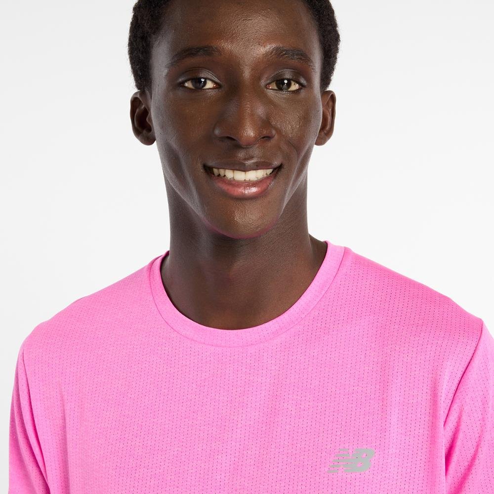 Camisa Atlhetics Run Masculina Rosa 4
