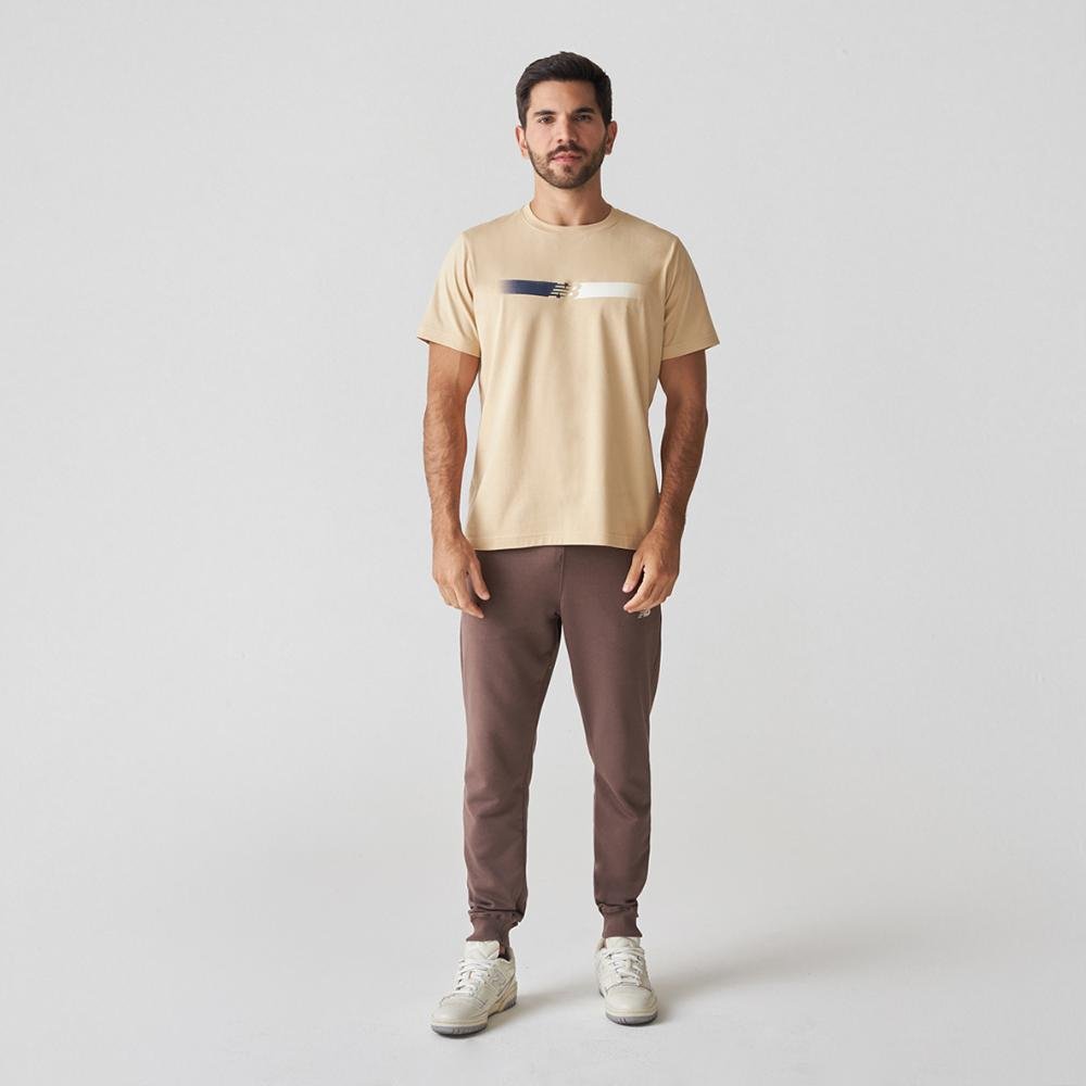 Calça Essentials Basic Sem Felpa Masculina Marrom 3