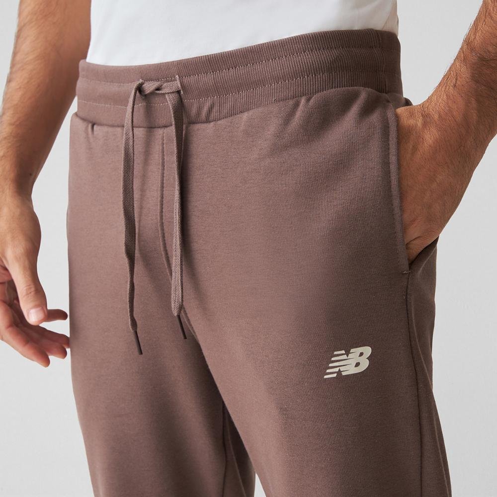 Calça Essentials Basic Sem Felpa Masculina Marrom 4