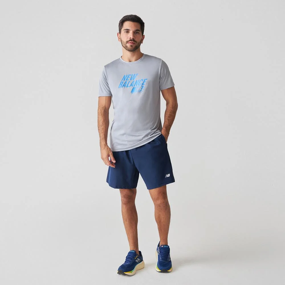 Bermuda Sport Essentials 7" Masculina Azul 3