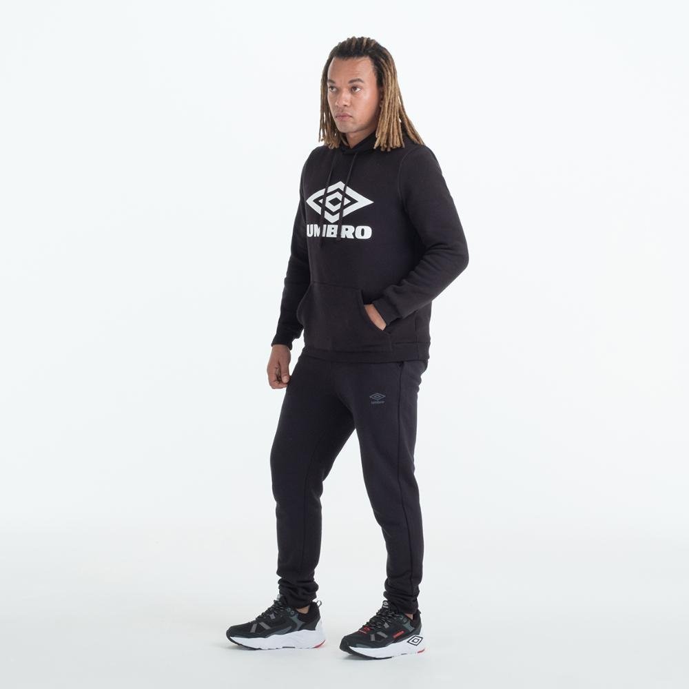 Blusão Unisex Umbro D.Essential(C/Felpa) Preto 2