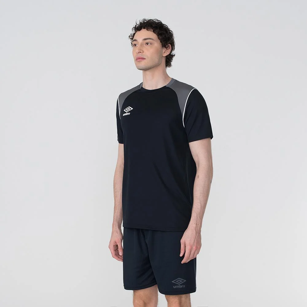 Camisa Masculina Umbro Color Pipe Preto 2