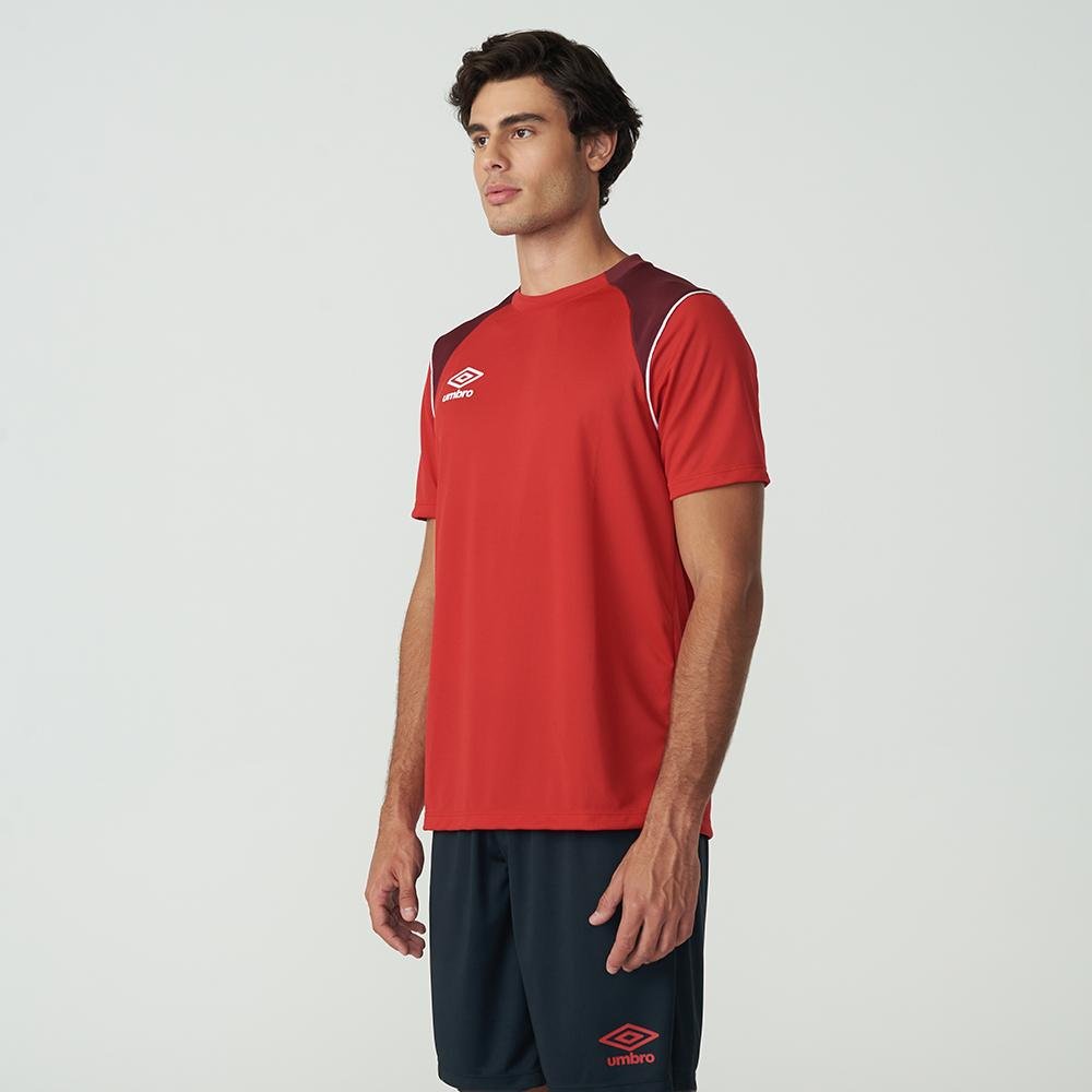 Camisa Masculina Umbro Color Pipe Vermelho 2