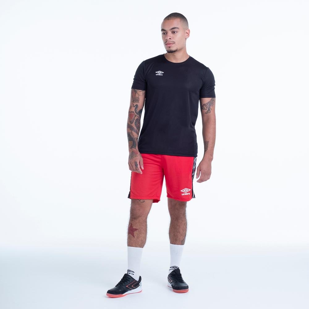 Calção Masculino Umbro Tape Club C/ Bolso Vermelho 4