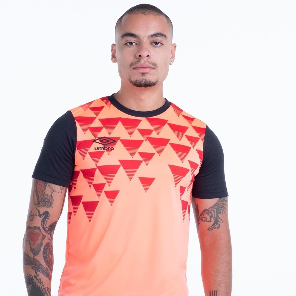 Camisa Masculina Umbro Diamond Diagram Laranja 1