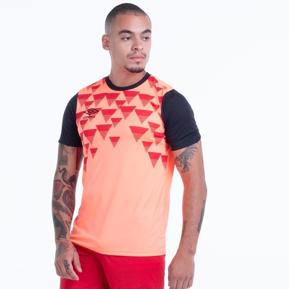 Camisa Masculina Umbro Diamond Diagram Laranja 4