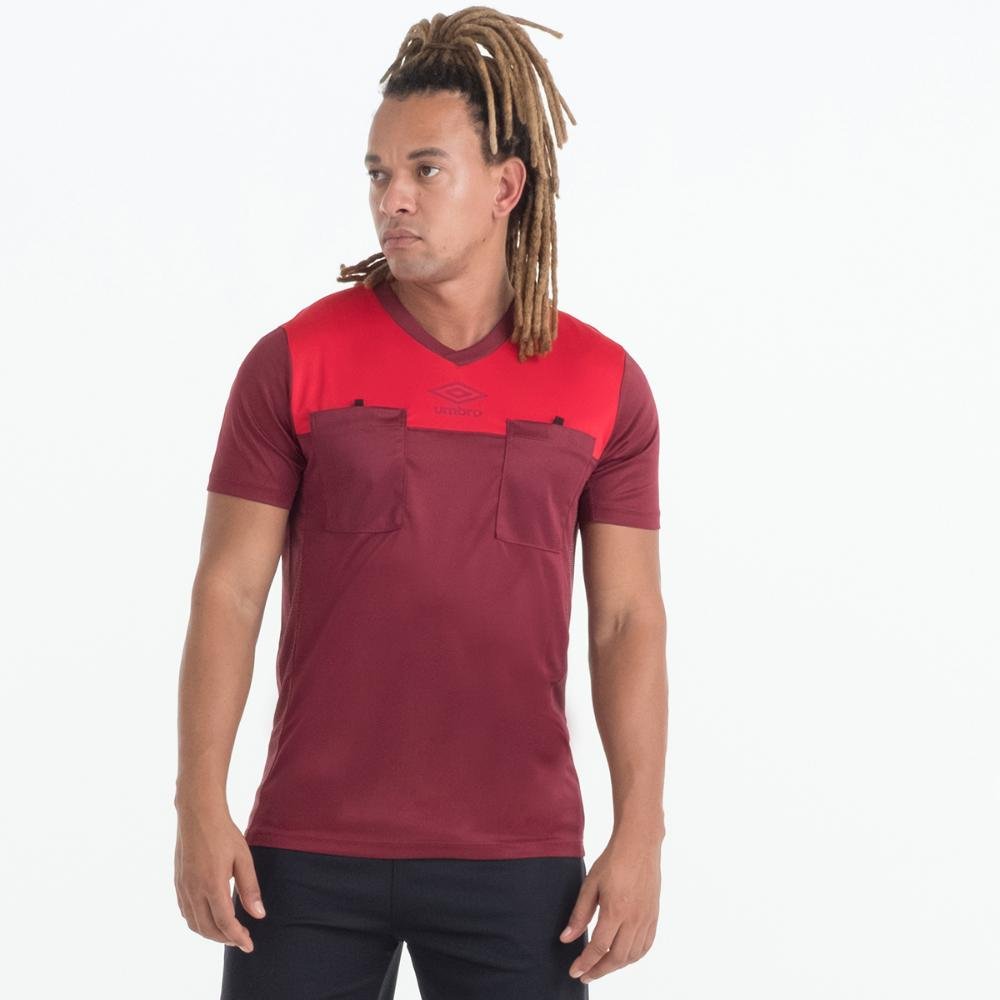 Camisa Masculina Umbro Árbitro Vermelho 1