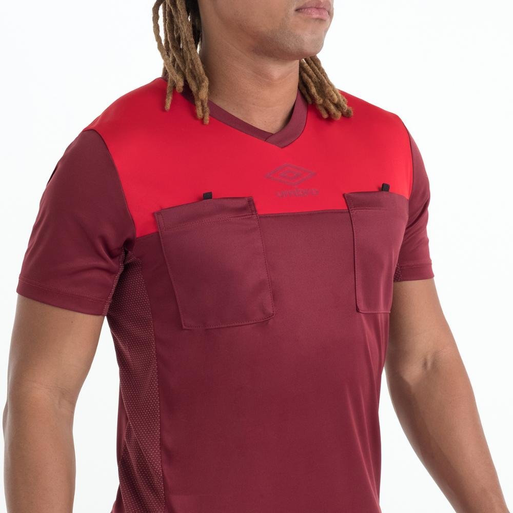 Camisa Masculina Umbro Árbitro Vermelho 4