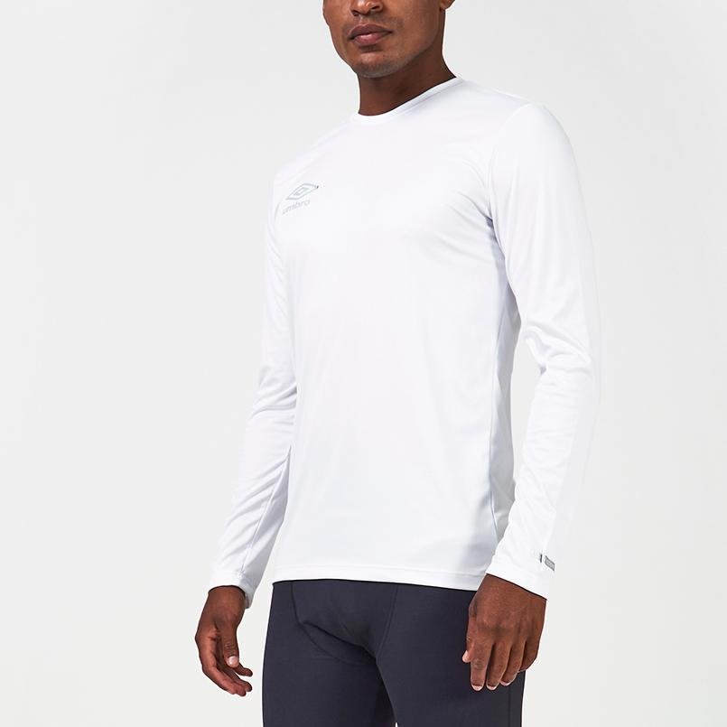 Camisa Ml Masculina Umbro Basic Uv Branco 2