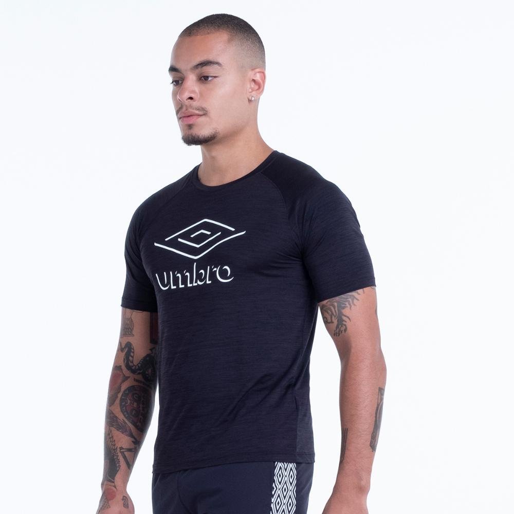 Camiseta Masculina Umbro Blend Large Diamond Preto 1