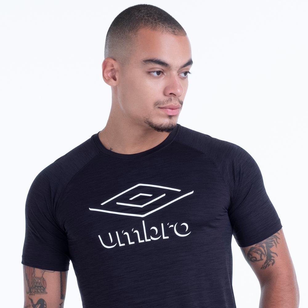 Camiseta Masculina Umbro Blend Large Diamond Preto 2