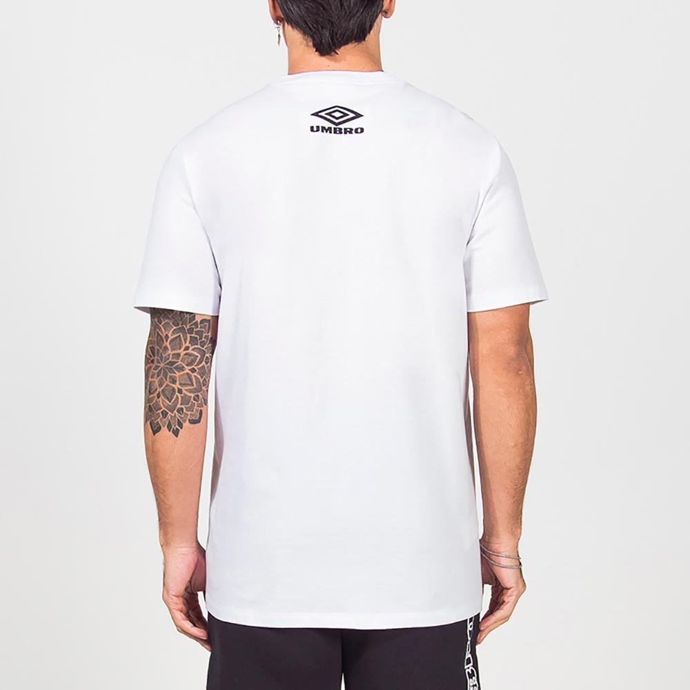 Camiseta Masculina Umbro Duo Diamond Ilusion Branco 3