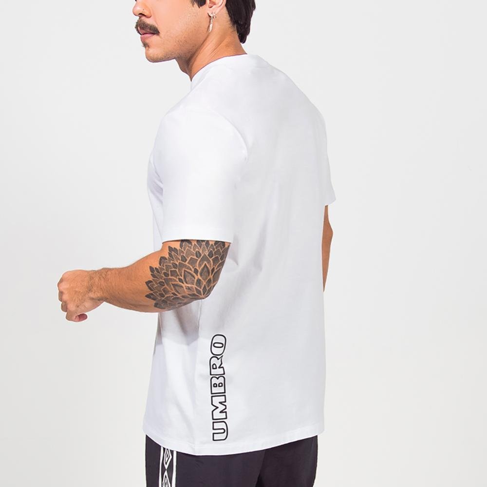 Camiseta Masculina Umbro Duo Mark Branco 3