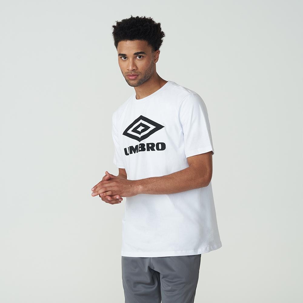 Camiseta Masculina Umbro Large Logo Duo Branco 2