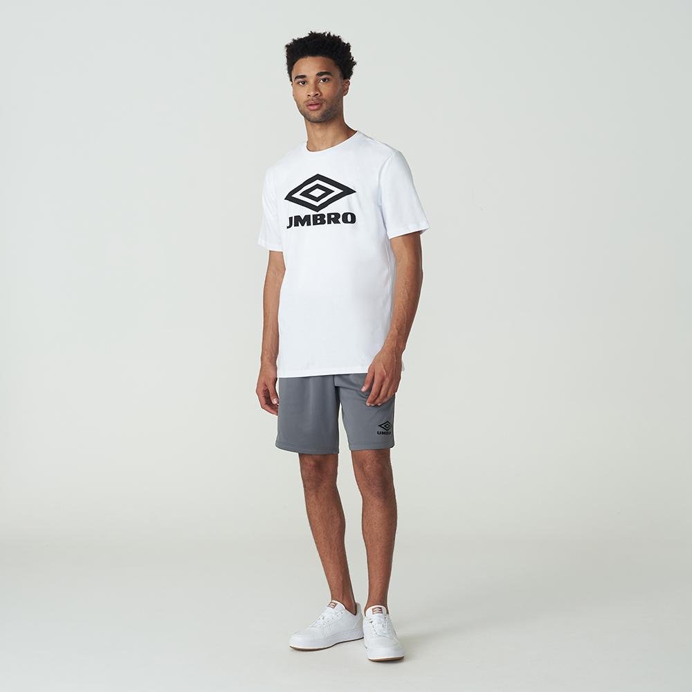 Camiseta Masculina Umbro Large Logo Duo Branco 4