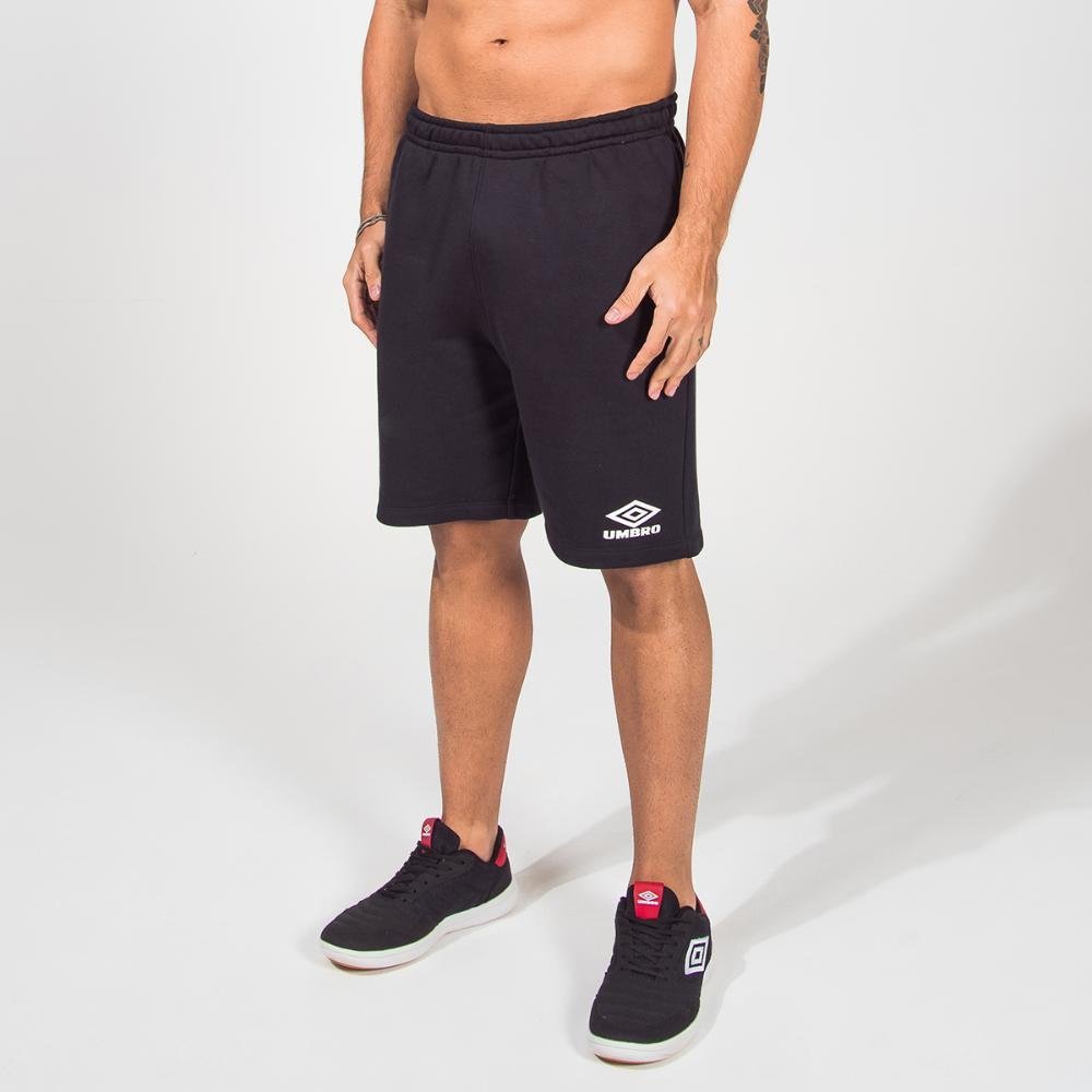 Bermuda Masculina Umbro Duo Mark Preto 2