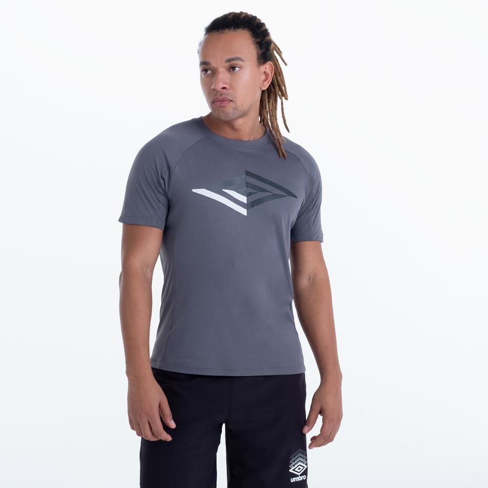 Camisa Masculina Umbro Diamond Fragments Cinza 1