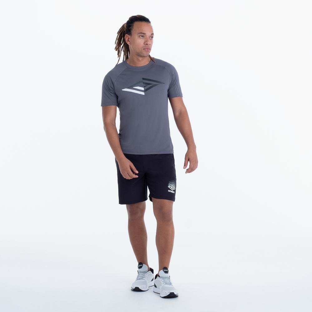 Camisa Masculina Umbro Diamond Fragments Cinza 2