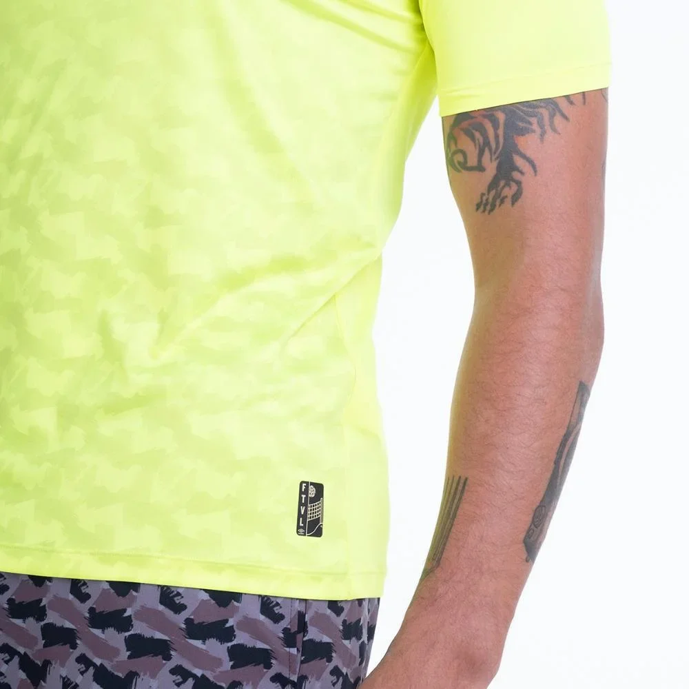 Camisa Masculina Umbro Futevolei Graphic C. Amarelo 3